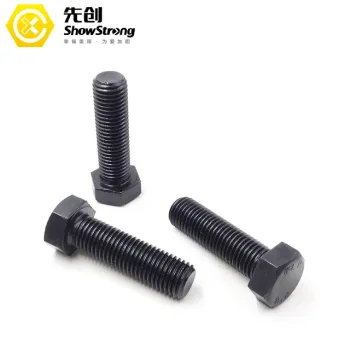 10.9 Grade Metric Thread Steel Black DIN 933 Hexagon Head Bolts