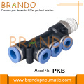 1/8'' 1/4'' PKB Branch Triple Pneumatic Hose Fittings