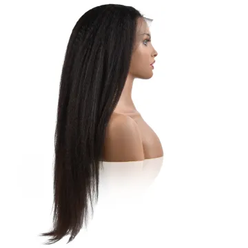 150% 180% Wholesale Braided Straight Lace Front For Black Women Perruque Full Lace Cheap Human Wigs 100% Human Hair