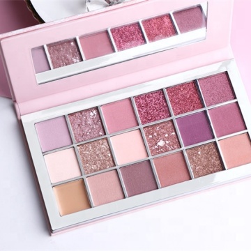 Customizable 18 Color High Pigment Nude Eyeshadow Palette for Private Label