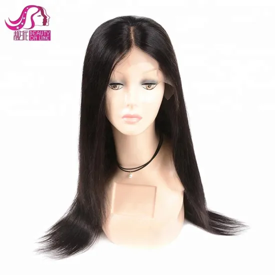 Wholesale Brazilian Hair Virgin Natural Human Hair Lace Closure Front Wig