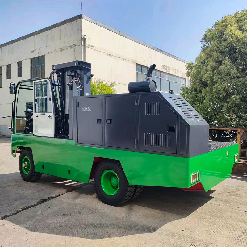 High Quality 6 Ton Diesel Side Loader Forklift 6000kg with Table Widening Feature