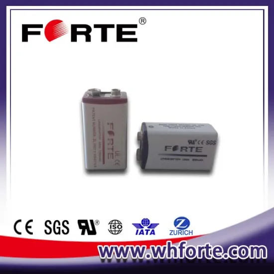 1200mAh 9V smoke detector dry battery ER9V