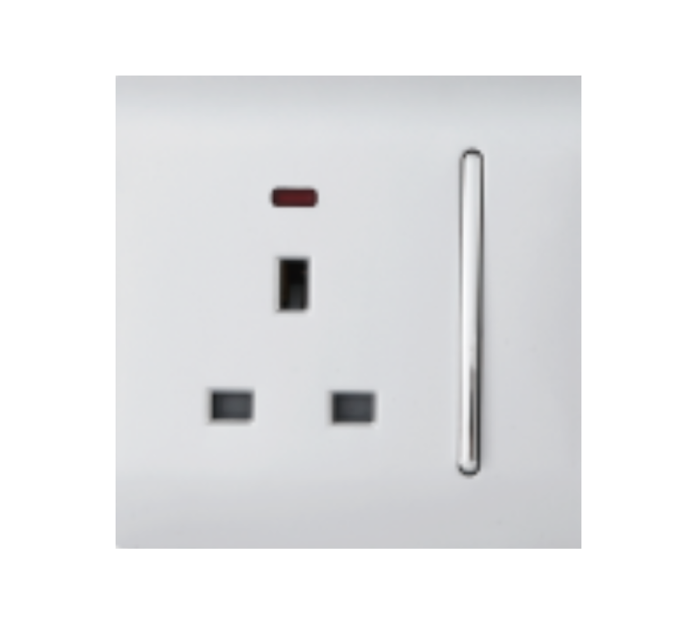 PA Series 1 Gang 13a Switched Socket