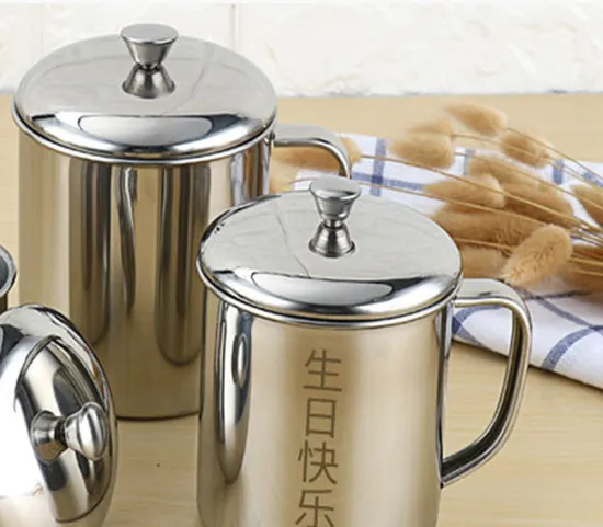 304 High Quality Stainless Steel Cup With Lid