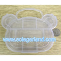 Plastic Angle Wing Shape Box Clear Plastic Jewelry Storage Case With Hole On The Top