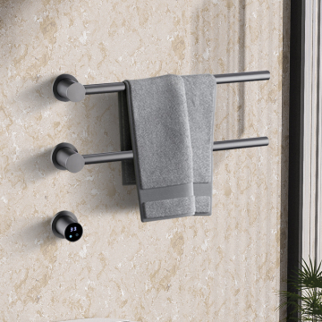 Stainless Steel Electric Wall-Mounted Heated Towel Rack for Bathroom