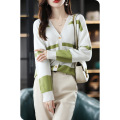 Women's Korean version all wool knitted cardigan