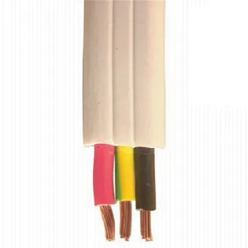 2C*2.5mm2 Flat Twin core white cables