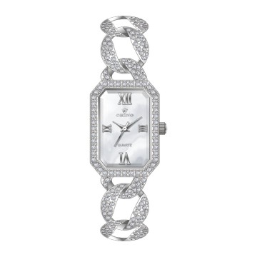 Square Sea Shell Dial Jewelry Diamond Watch