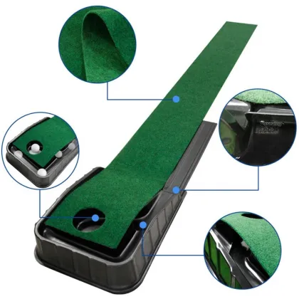 Green Golf Putting Mat Essential for Golf Training
