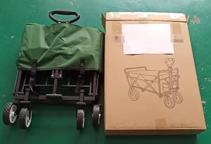 Folding Garden Cart: Large Capacity Utility Cart for Camping and Outdoors