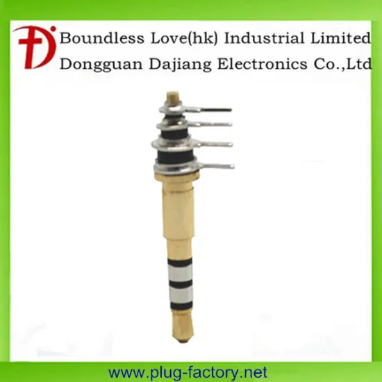 Alibaba 3.0 tray 4 pole gold plated 2.5mm headphone plug