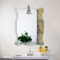 Factory Direct Wholesale: Customizable Frameless Marble Double Layered Bathroom Mirror with Shelf