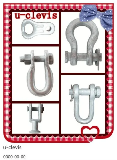 U7-U50 u-clevis overhead line eye fitting hardware link power fitting u shackle