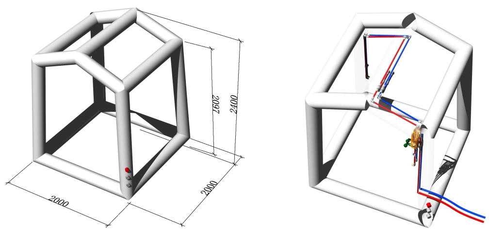 Decontamination tent structure