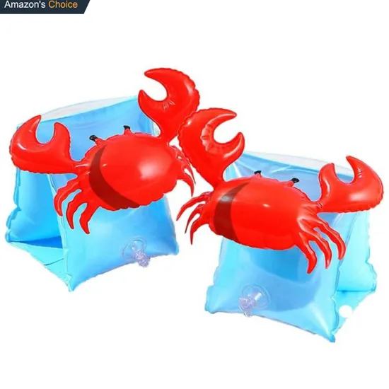 Top Selling Kids' 3D Crab Arm Floats: Inflatable Armbands for Safe and Fun Swimming