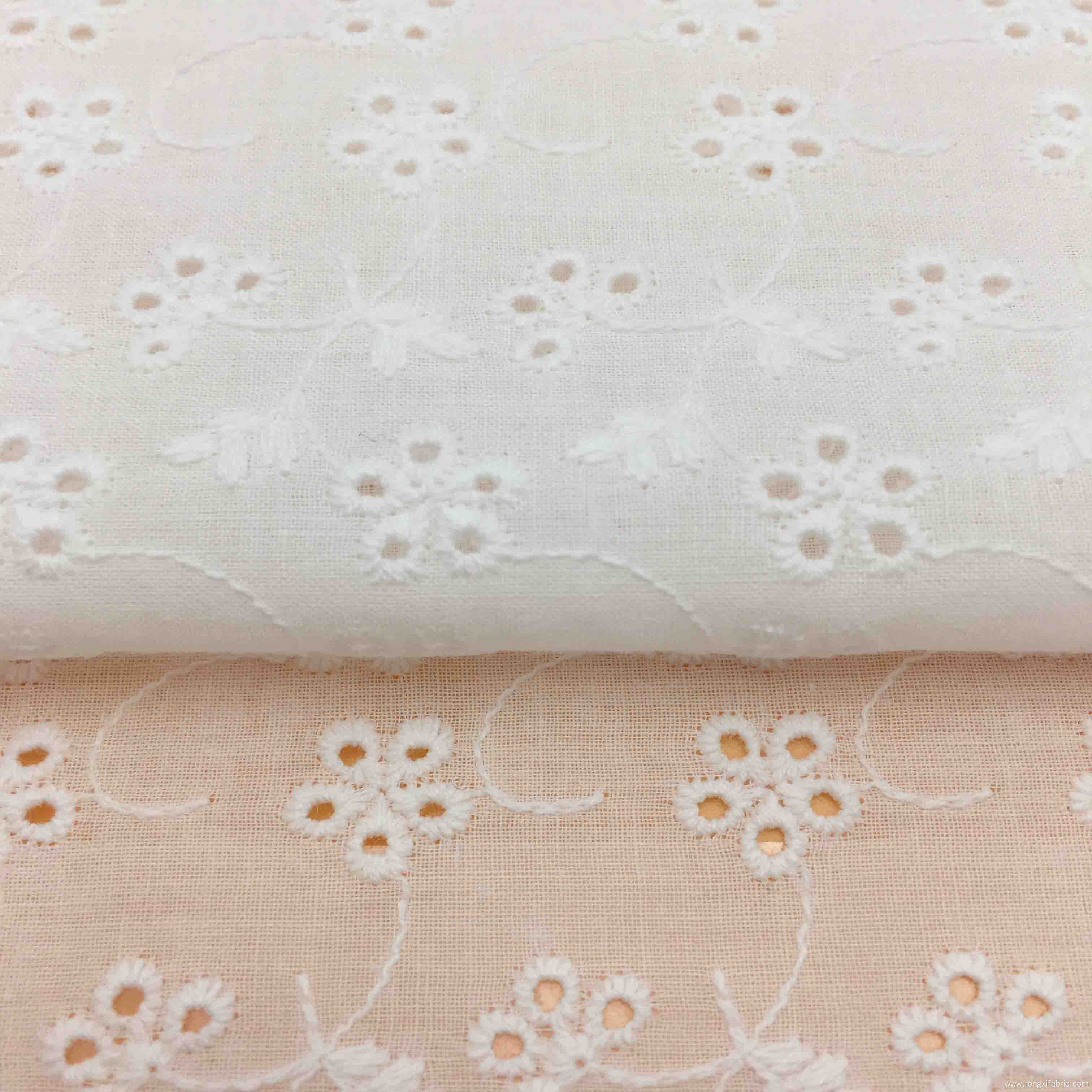 100% Cotton Fabric Eyelet Cotton Fabric Chicken Fabric