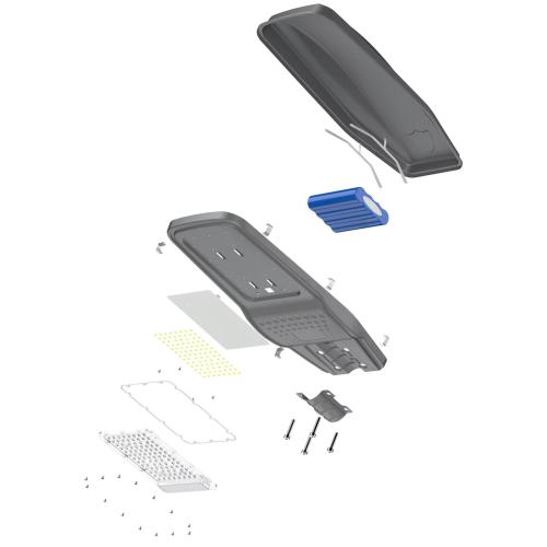 Farola solar todo en dos personalizada