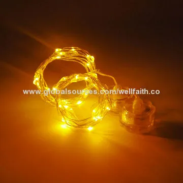 Rotary switch string light, battery powered