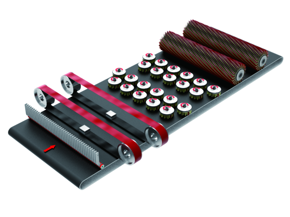 CNC Flat & Profile Sander Woodworking Sander Door Sanding Machine Furniture Sanding Machine Solid Wood Sander S9 H2P2L2