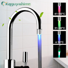 =(K)= Kaguyahime LED Water Faucet Accessories Glow Colorful Tap Nozzle For Bathroom Kitchen Head Light 3 Colors 7 Colors