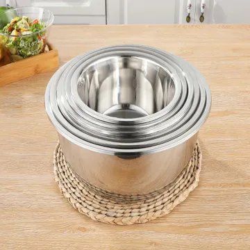 Stainless Steel Leakage Basin Solid Round Soup Basin