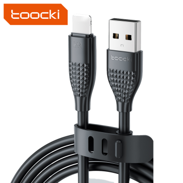 Toocki New Liquid Silicone USB A to Lightning Fast Charging Data Cable