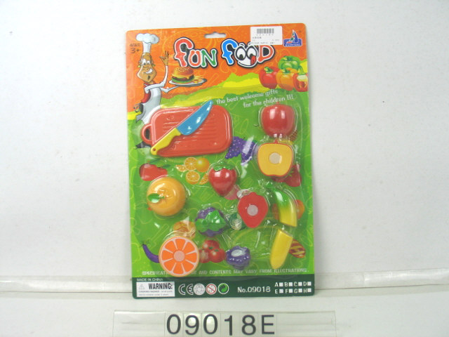 fruit cutting toy set