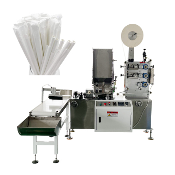 Macchina da imballaggio a paglia singola di carta facile con funzione di conteggio per singoli avvolgimenti di paglia di plastica