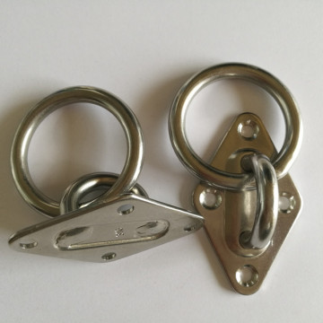 Piastra per occhio diamanta in acciaio inossidabile hardware marino con anello