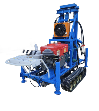 RCS200C Crawler-Mounted 150m Portable Small Rotary Water Well Drilling Rig for Sale