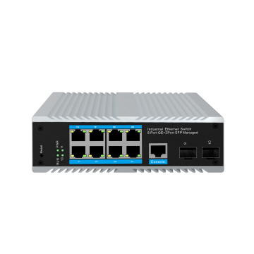 High-Efficiency Gigabit SFP Uplink PoE Switch for CCTV - 150W 10 Port Layer 2 Managed Switch