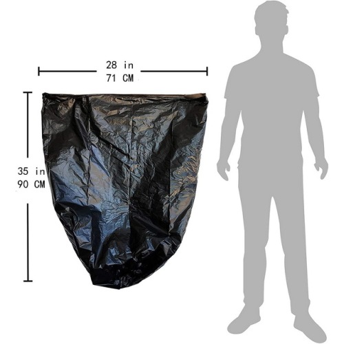 Extra Large Heavy Duty Clear Plastic Garbage Bag