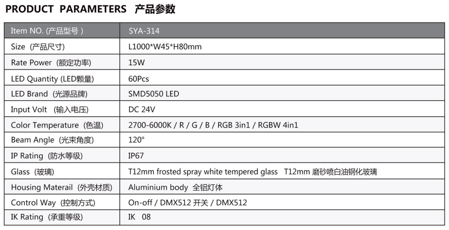 LED underground light for building exterior lighting