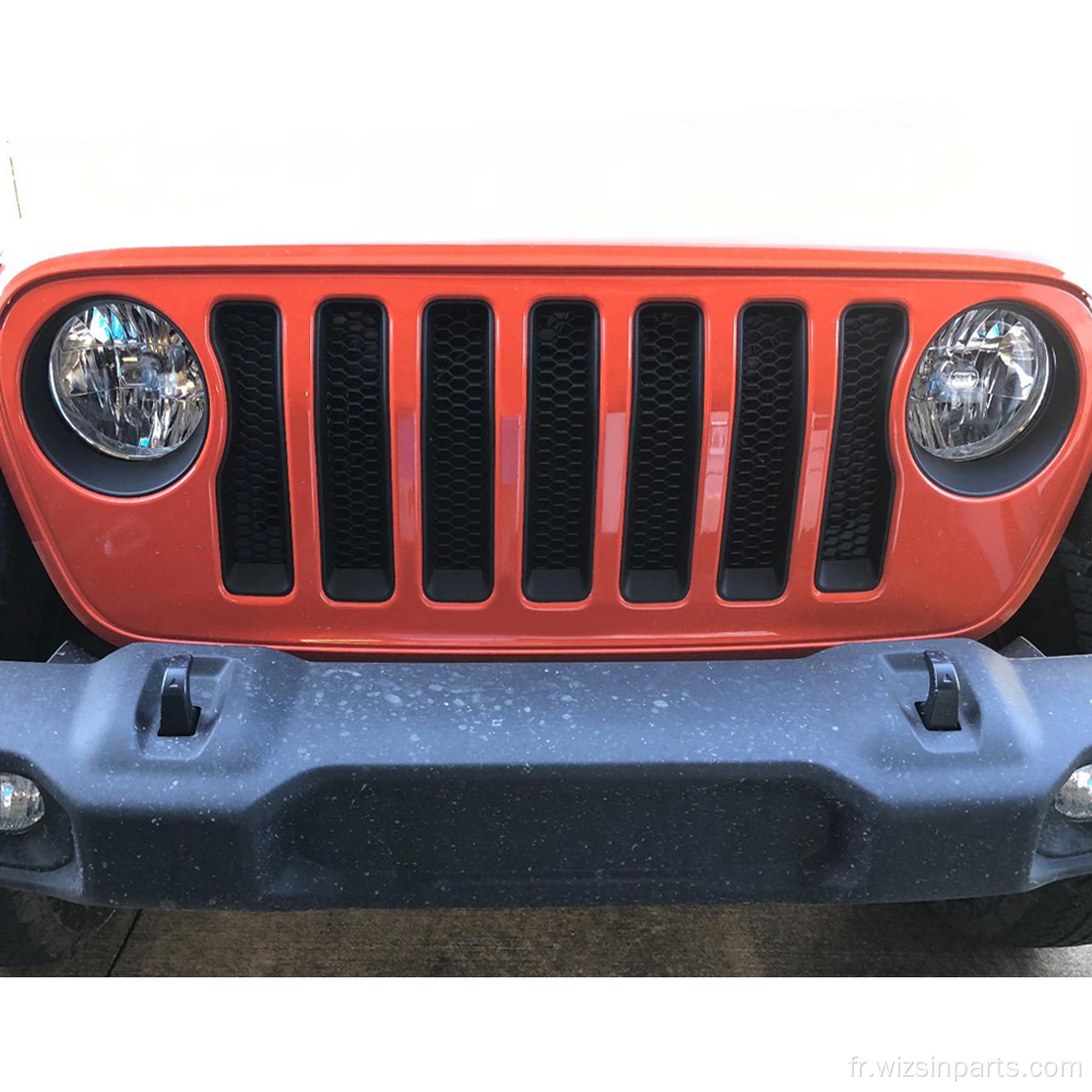Inserts de calandre pour Jeep Wrangler JL 2018-2020