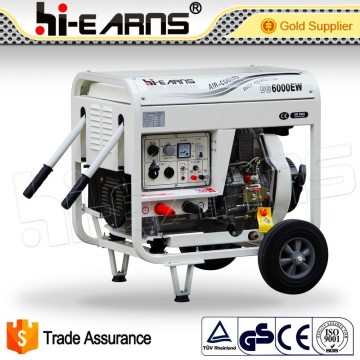 four wheels 1.8KW single phase diesel welded generator set