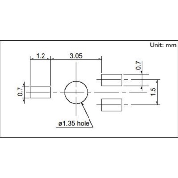 Công tắc hành động một chiều với Chiều cao thanh trượt 5,2mm