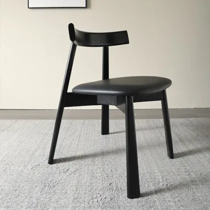 Nordic Solid Wood Dining Chair - Ancient Style Chinese Restaurant Chair