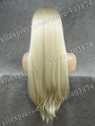 Katy Perry Wig Extra Long Straight Top Blonde Synthetic Lace Front Wig