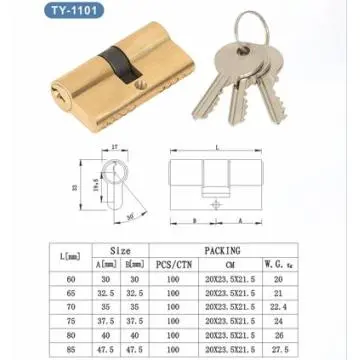 golden lock cylinder