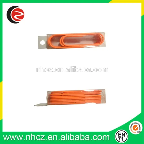 Orange Jumbo Paper Clips