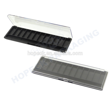 2016 rectangle plastic eye shadow container