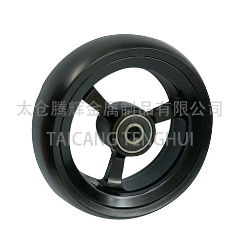 Rodas dianteiras de cadeira de rodas de liga de rodas de 4 polegadas