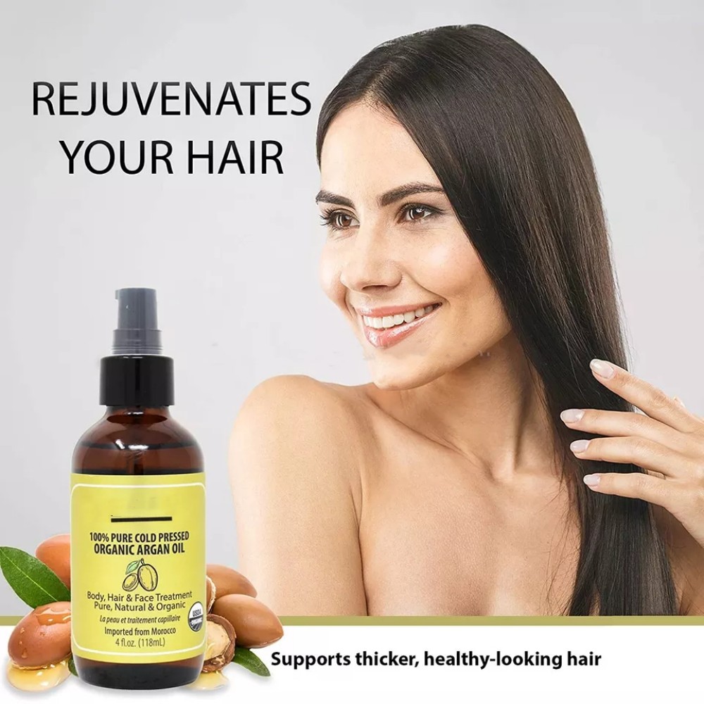 Minyak pati minyak argan untuk penjagaan rambut