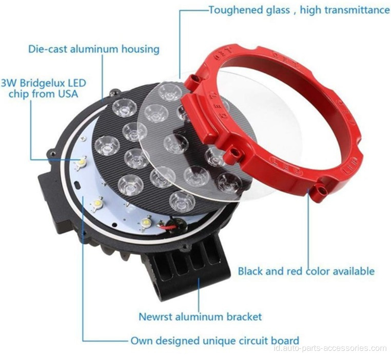 Lampu Mengemudi Tempat Kabut Offroad Mengemudi 4WD Boat