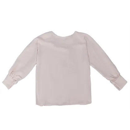 Good quality factory directly Solid striped bow shirt Plain shirt A shirt that can be tied with a bow