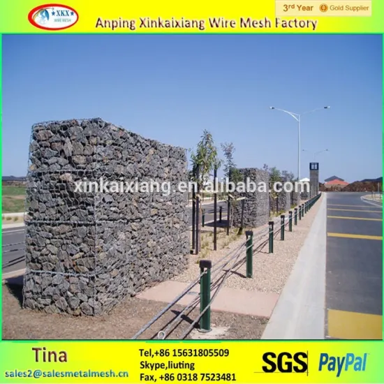 Hot sale woven hexagonal galvanized gabion box ,diamond gabion box