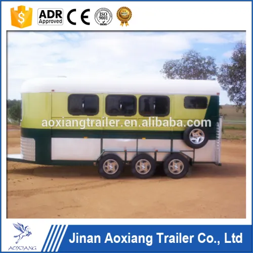 Luxury Heavy Duty 3 Horse Angle Load Horse Trailer Float,horse Float