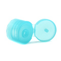 20/410 24/410 transparent blue shower gel bottle plastic screw flip top spout caps